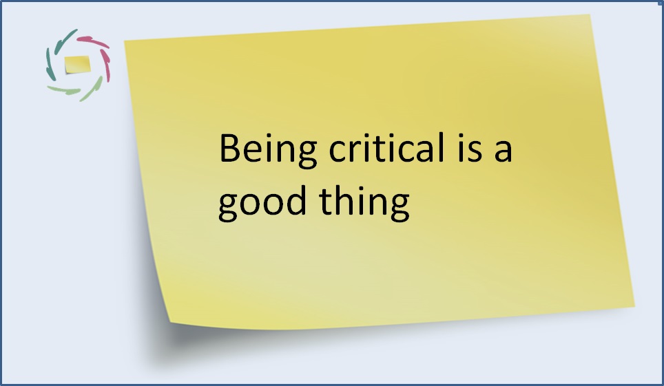 is being critical a bad thing