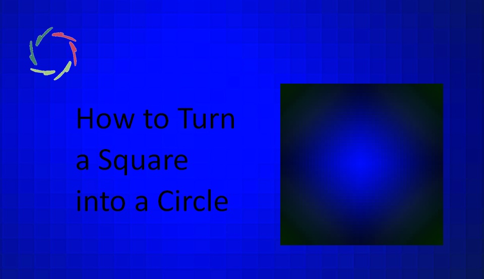 iscribe a square into a circle